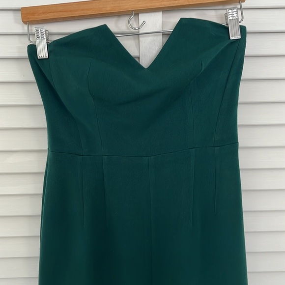Assali Emerald Green Strapless Dress - Picture 3 of 7